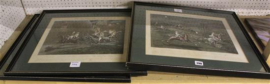 Set of hunting prints